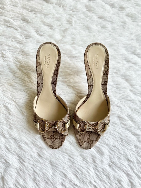 Gucci Shoes - Vintage Gucci Monogram Horsebit Heels